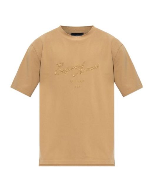 Emporio Armani Natural Short-Sleeved T-Shirt for men