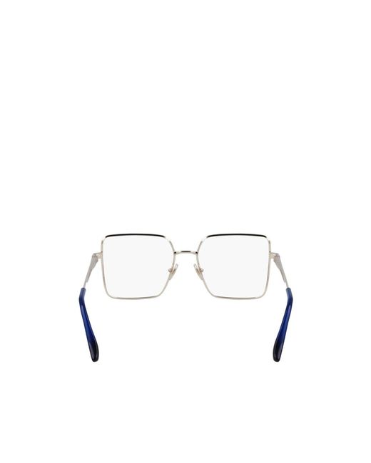 Victoria Beckham White Eyewear Square Frame Glasses