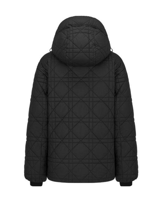 Dior Black Alps Macrocannage Hooded Down Jacket