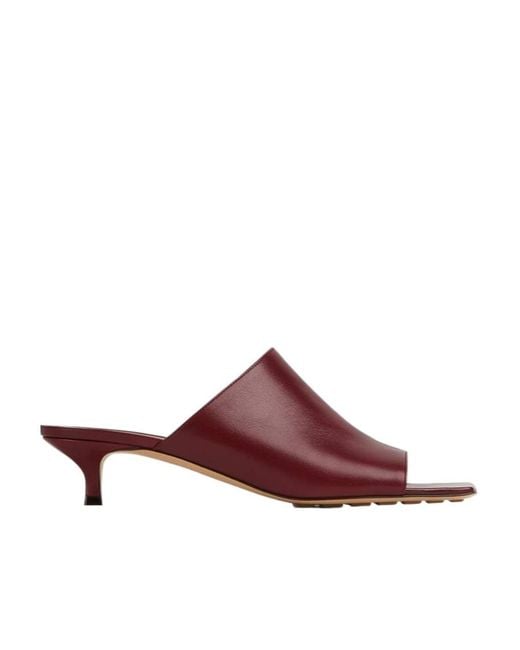 Bottega Veneta Brown Square-Headed High-Heeled Sandals