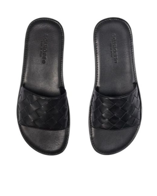 Scarosso White Ulisse Woven Sandals for men