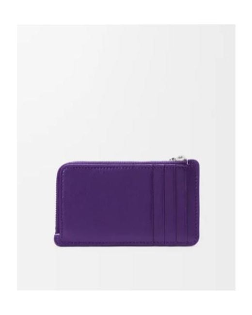 Loewe Purple Zipper Card Holder