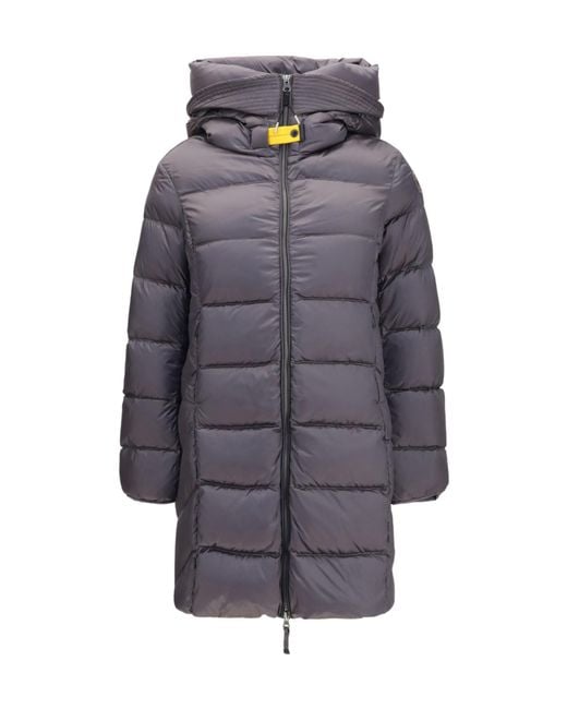 Parajumpers Gray Marion Hooded Down Jacket