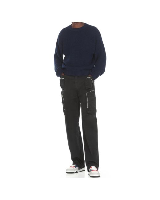 DSquared² Blue Crewneck Pullover for men