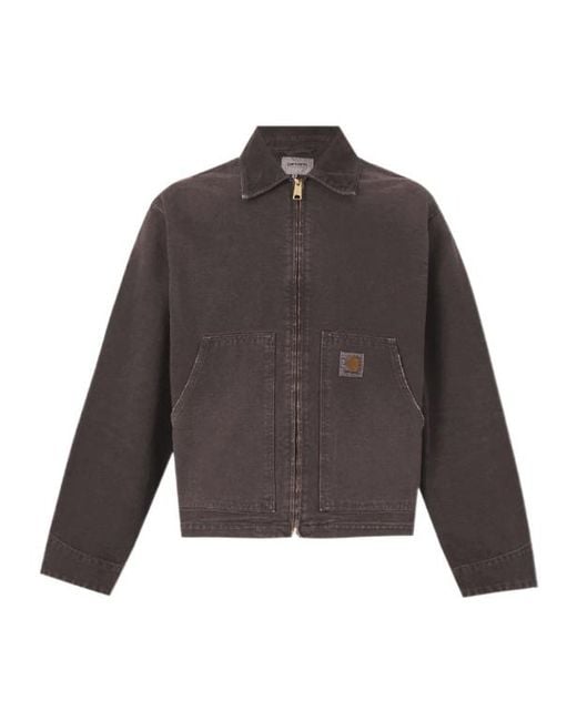 Carhartt Gray Arcan Corduroy-Collar Jacket for men