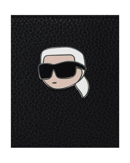 Karl Lagerfeld Black Iconic Tote Bag