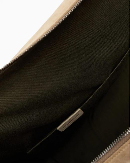 Emporio Armani White Zip Shoulder Bag
