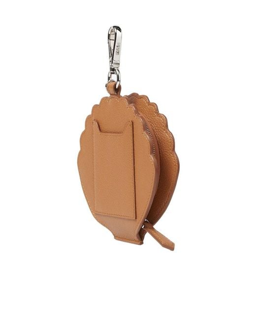 Fendi Brown Ff Plaque Shell Shaped Charm for men