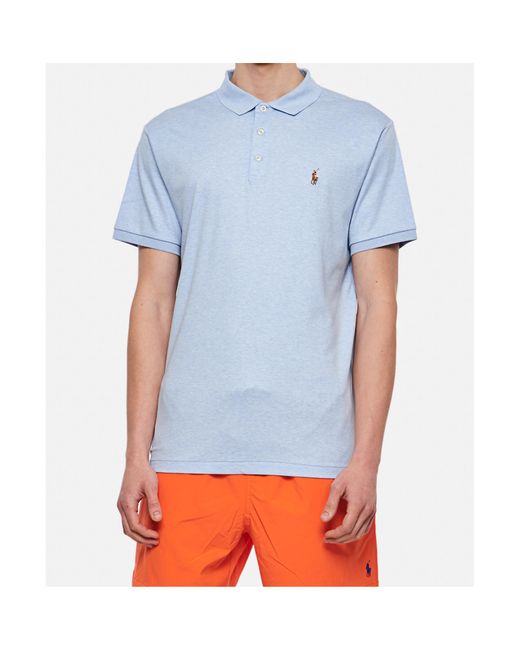 Ralph Lauren Blue Polo Classic Polo Shirt for men