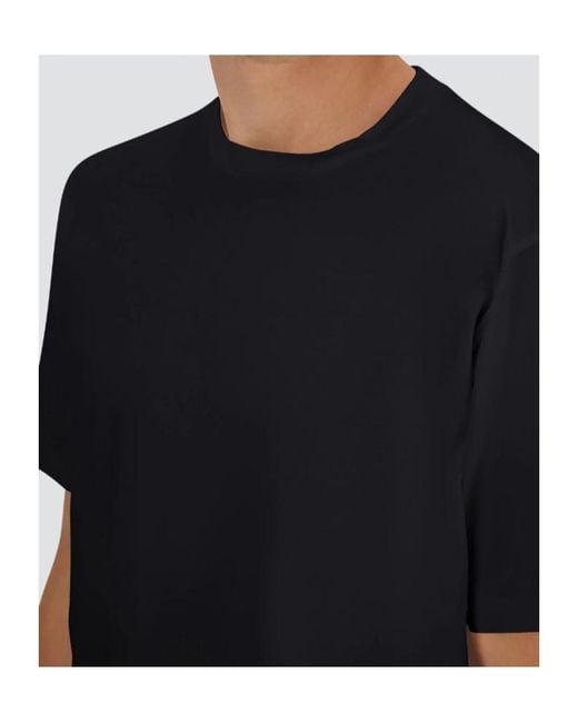 Herno Black Crew-Neck T-Shirt for men