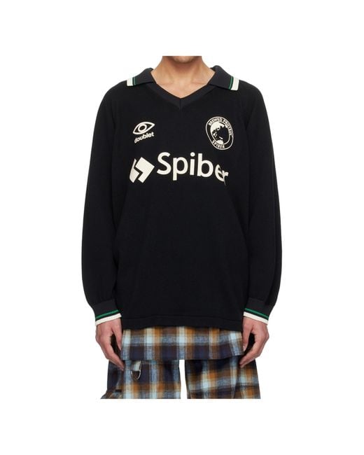 トップス Doublet25SSTEAM SPIBERFOOTBALL KNITWEAR Team Spiber Football Knitwear | GATE