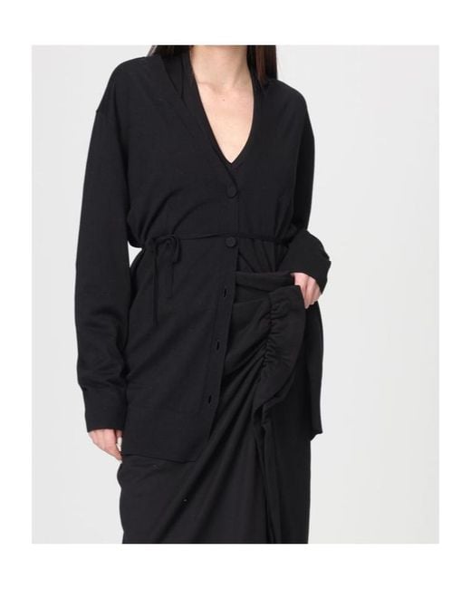 Dries Van Noten Black Belted Cardigan