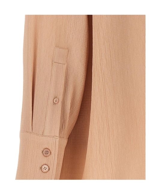 Givenchy Natural Pussy Bow Long-Sleeved Blouse