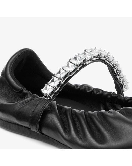Jimmy Choo Black Jade Ballerina