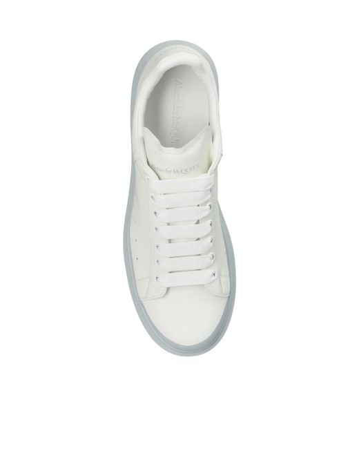 McQueen White Oversized Lace-Up Sneakers for men