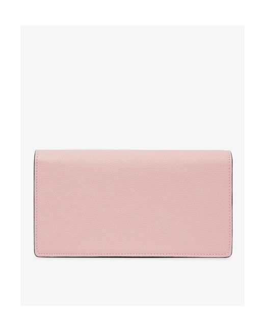 Valextra Pink Envelope Clutch Bags