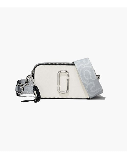 Marc Jacobs Metallic The Snapshot Logo Plaque Crossbody Bag