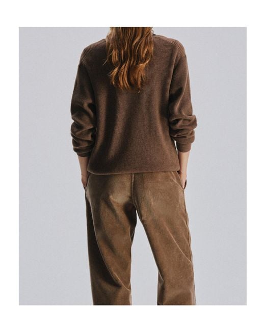 The Row Brown Long-Sleeved Knitwear