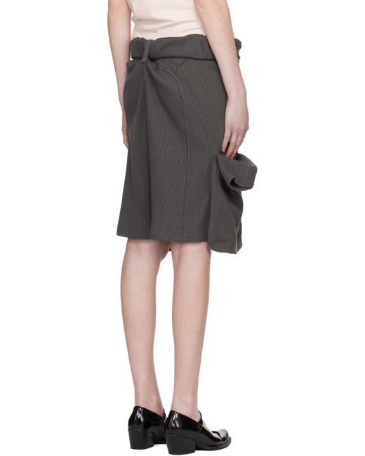 OPEN YY Gray Rolled-Up Athletic Cargo Shorts