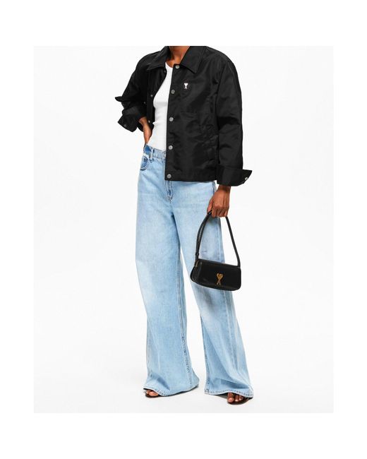 AMI Black Shirt Jacket