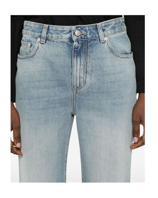 McQueen Blue Straight Leg Jeans