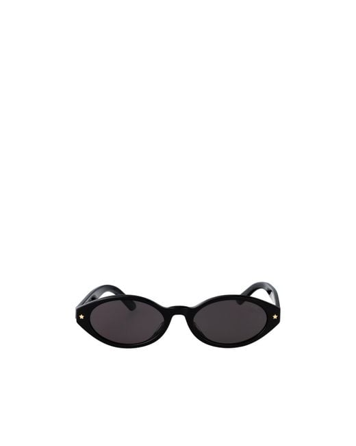 Dior White Eyewear Pacific R1I Oval Frame Sunglasses