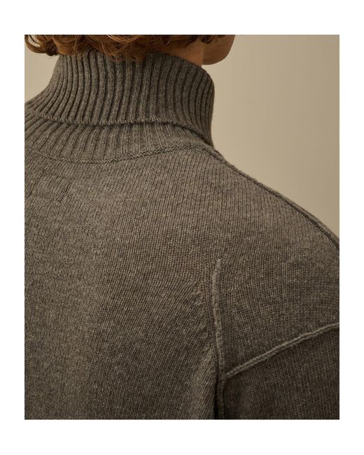 C P Company Green Roll-Neck Sweater for men