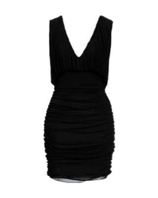 Saint Laurent Black Solid-Color Sleeveless Dress