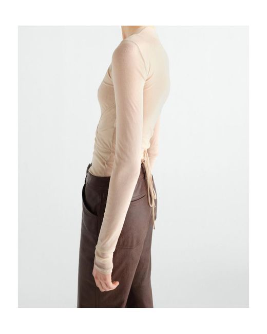 Lemaire White Ballerina Wrap Top