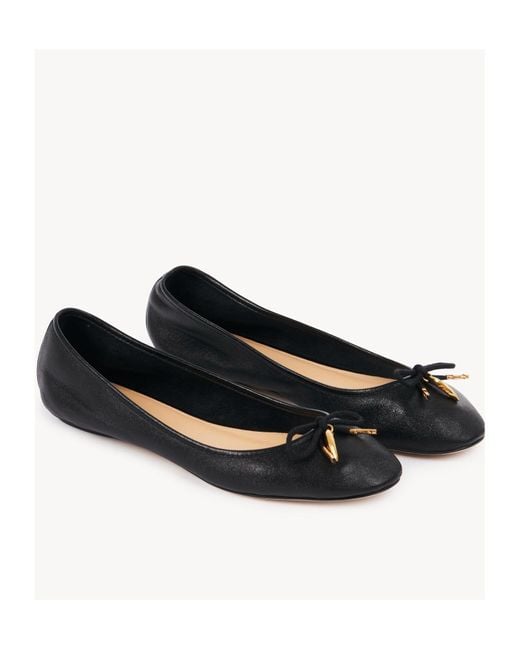 Chloé Black Chloé Iris Ballerina Shoes