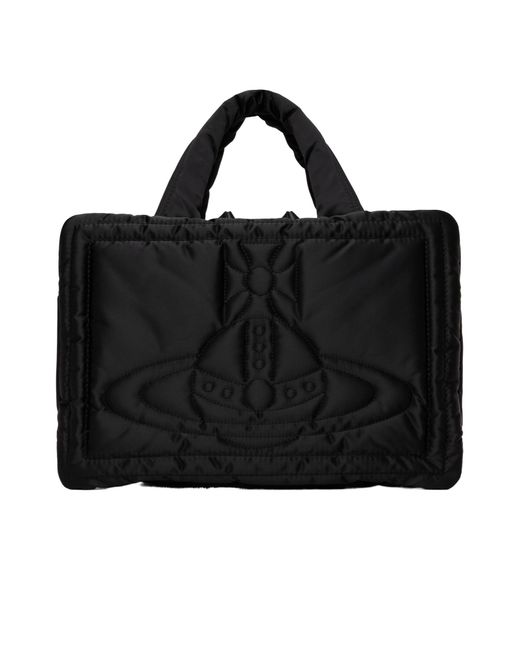 Vivienne Westwood Black Margaret Tote Bag