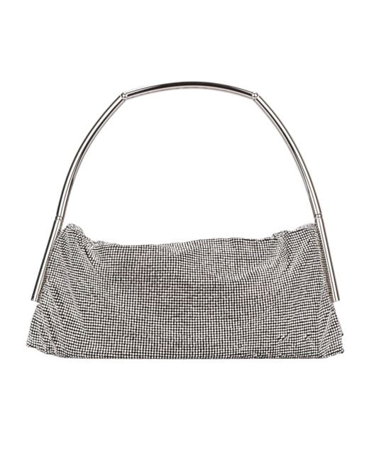 Benedetta Bruzziches Gray Embellished Top Handle Bag