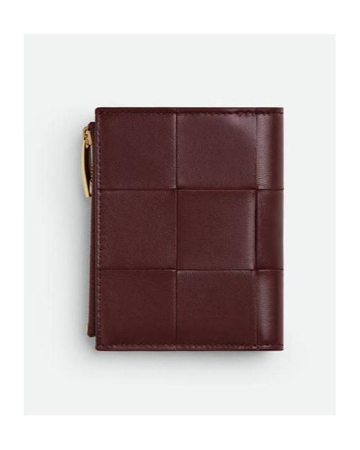 Bottega Veneta Purple Cassette Small Bi-Fold Wallet