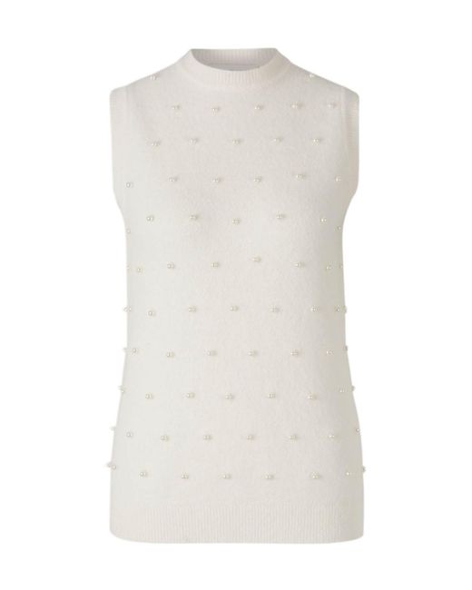 Zimmermann White Illuminate Embellished Vest