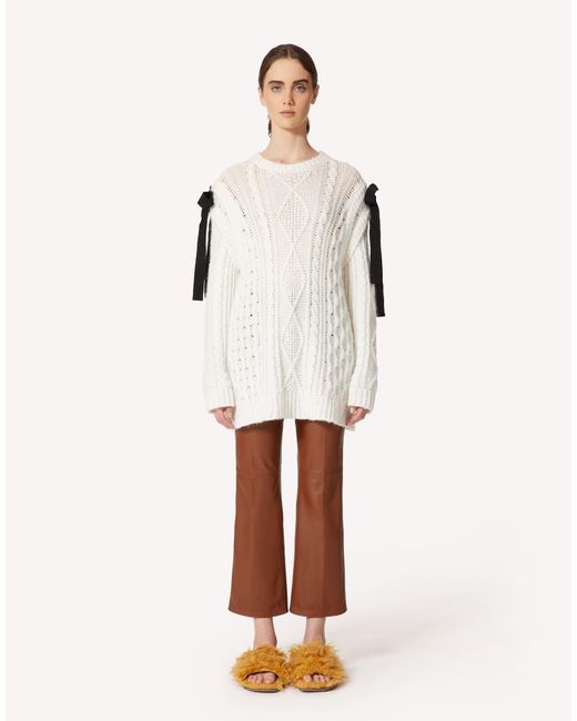 RED Valentino Brown Fit Casual Pants