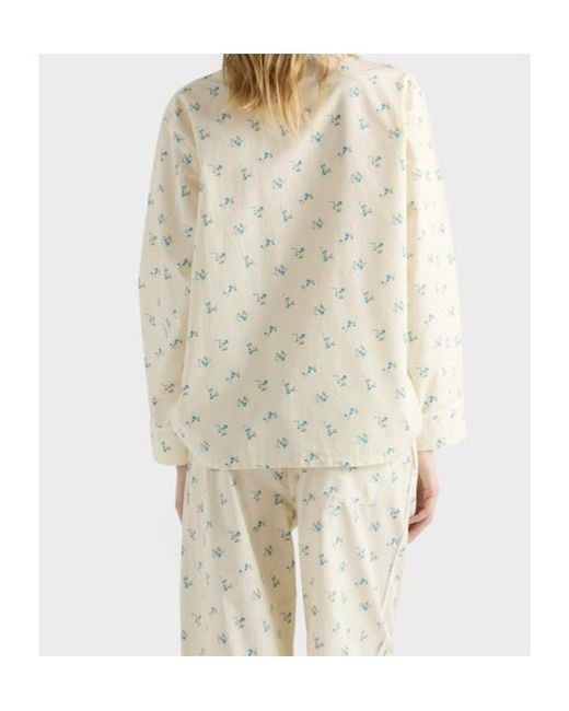 Prada Natural Bouquet Print Old Canvas Shirt
