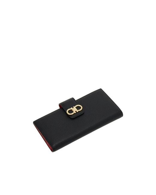 Ferragamo Black Continental Wallet