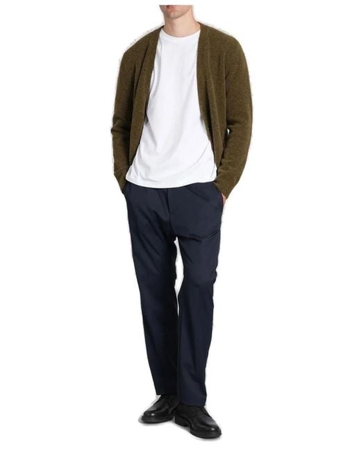 Barena Green Gajola V-Neck Cardigan for men