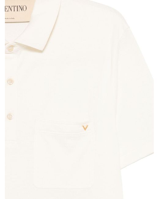 Valentino White Polo Shirt for men