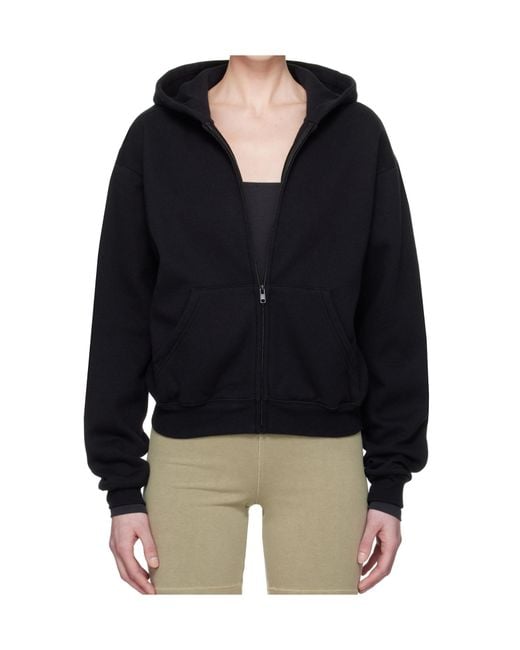 Skims Blue Fleece Classic Zip Up Hoodie