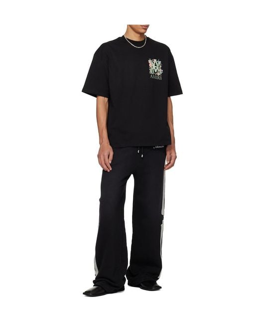 Amiri Black Leather Slip On Loafers for men