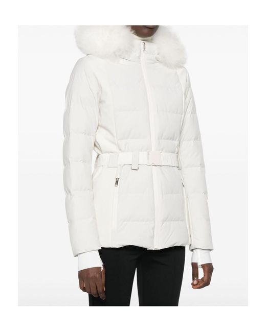 Yves Salomon White Long Sleeve Jacket