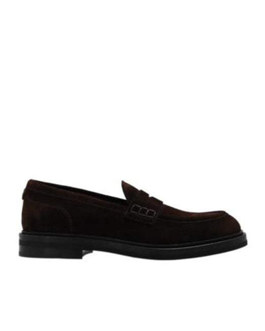 Dolce & Gabbana Black Round Toe Loafers