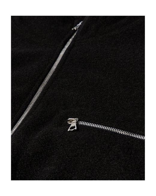 Rier Black Half-Zip Wool Sweatshirt for men