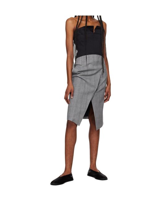 RECTO. Black Cropped Strapless Top