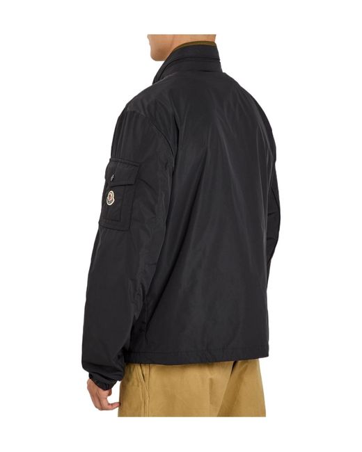 Moncler Black Hooded Jacket for men
