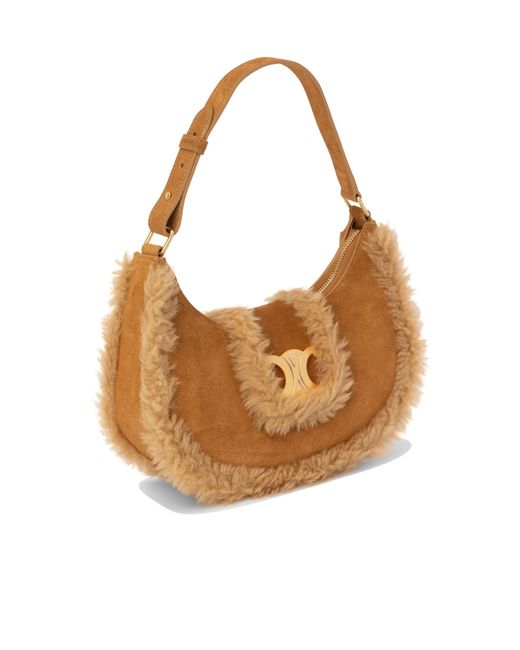Céline Brown Flip Shoulder Bag