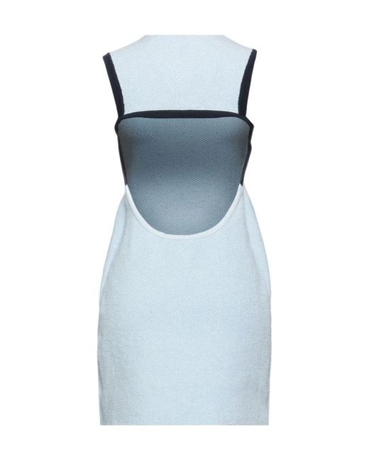 Jacquemus Blue Sleeveless Two-Color Dress