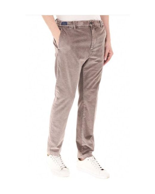 Paul & Shark Gray Casual Trousers With Belt Loops for men