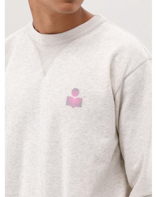 Isabel Marant White Long-Sleeved Sweater for men